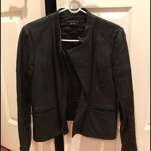 Theory leather moto jacket